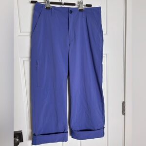 Patagonia Women’s Continental Pants periwinkle blue convertible capri